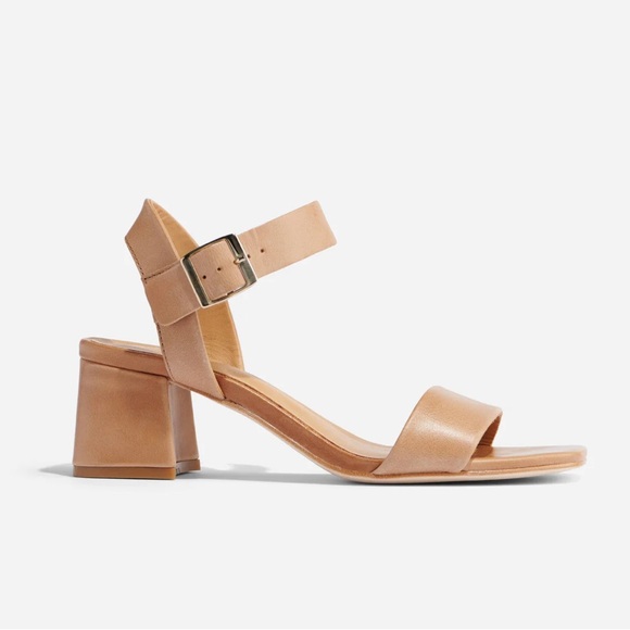 Nisolo Stella Go-To Block Heel Sandal in Almond - Picture 4 of 8